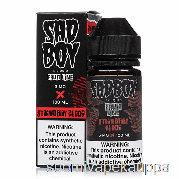 Vape Netistä Mansikkaveri - Sadboy - 100ml 6mg